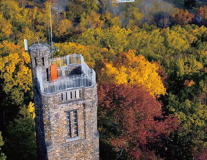 Bowman's Hill Tower in the fall