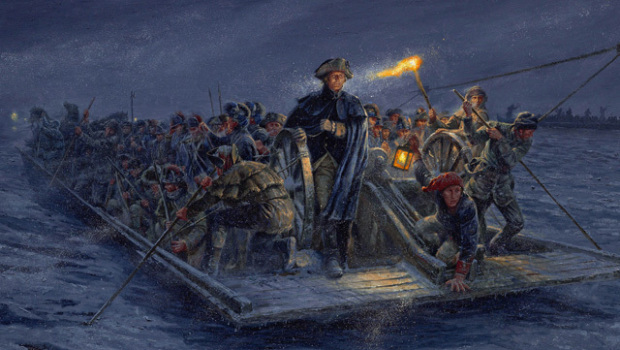 Washington Crossing the Delaware Painting