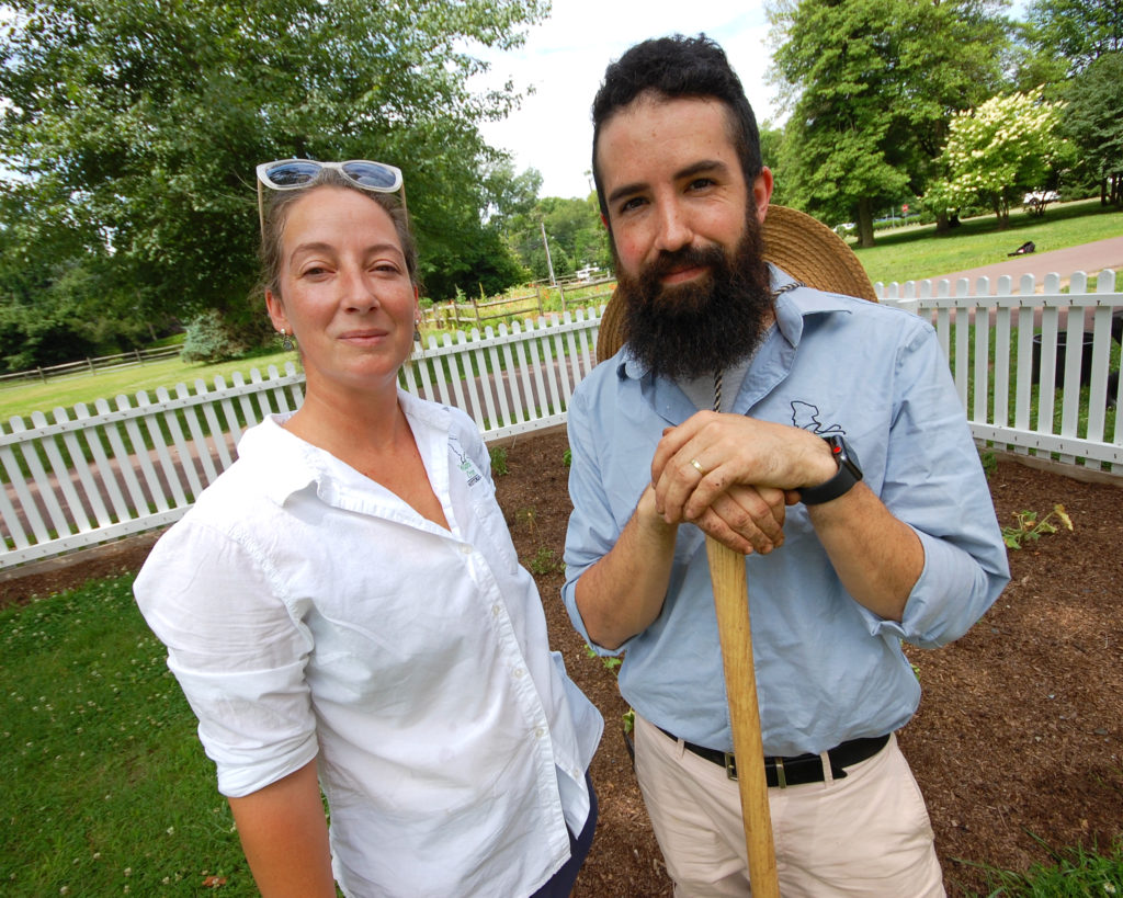 Historic horticulturalists Anna Davis-Agostini and Ross Heutmaker