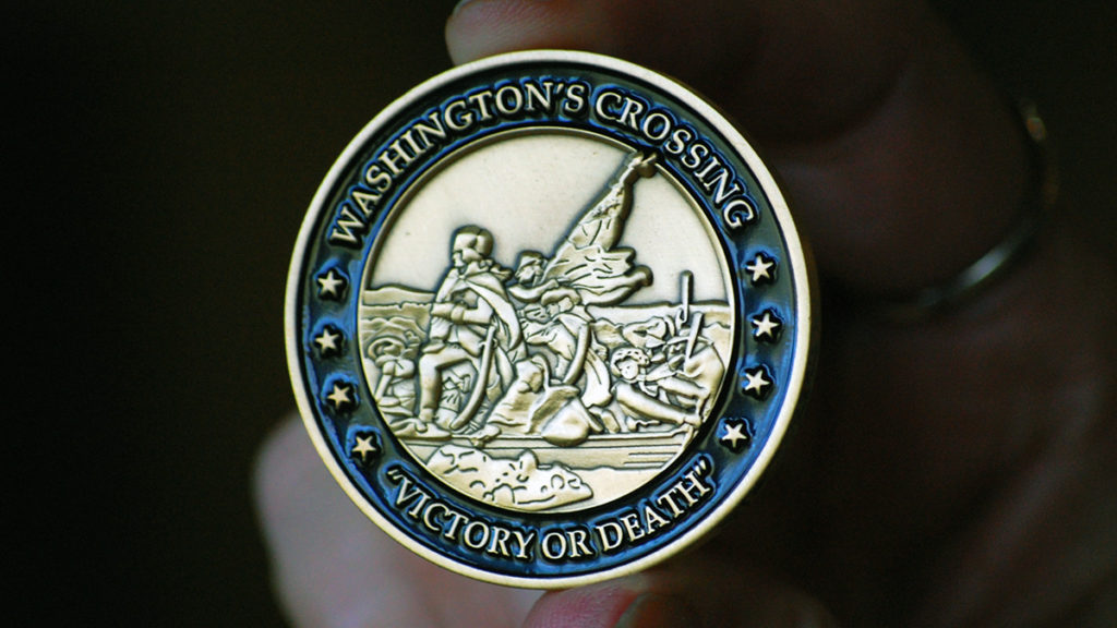 Back of Challenge Coin